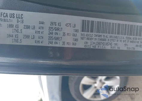 2017 Jeep Compass Sport 4X4 из США, поврежденный, VIN 1C4NJDBB7HD105745